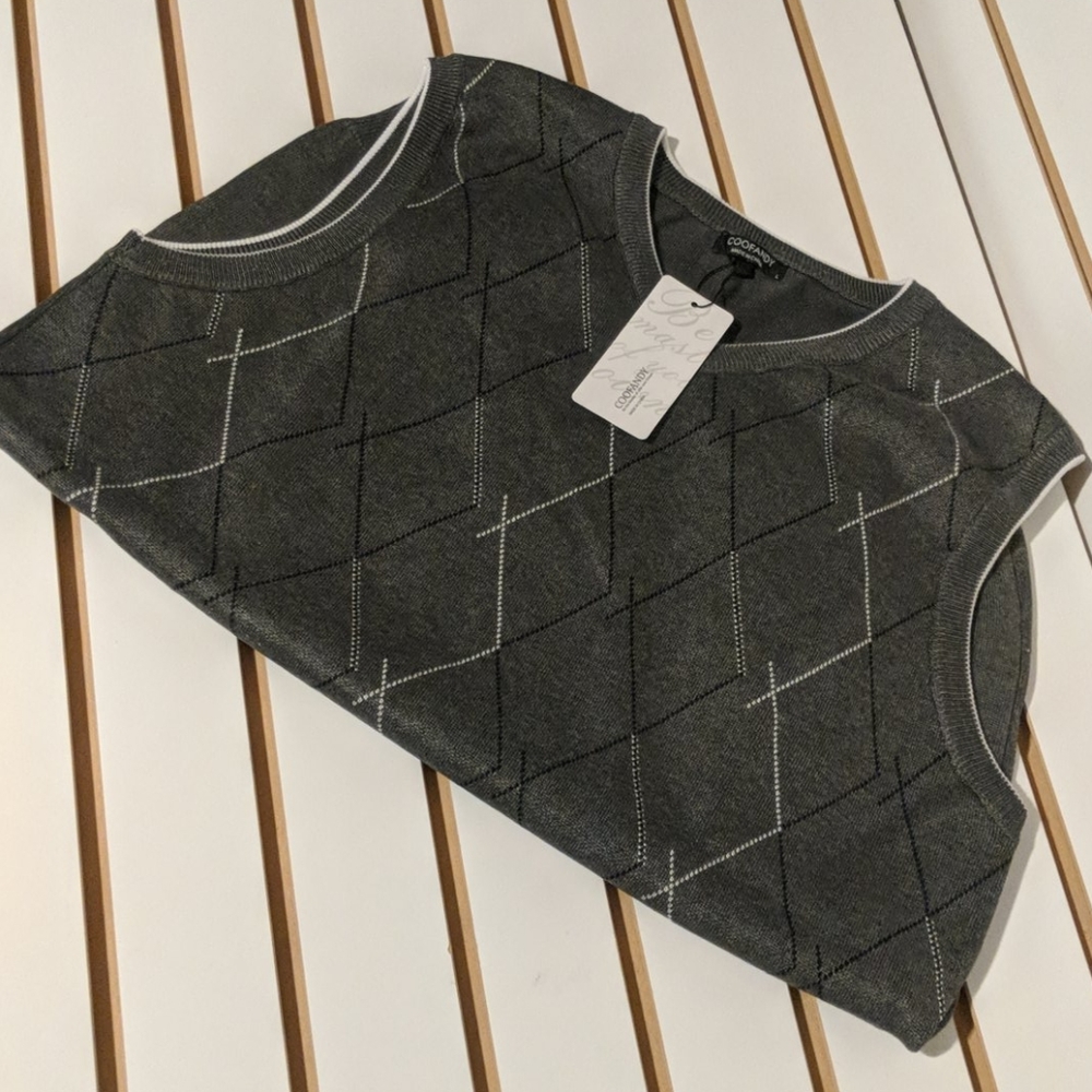 Coofandy casual slim fit knitted pullover vest